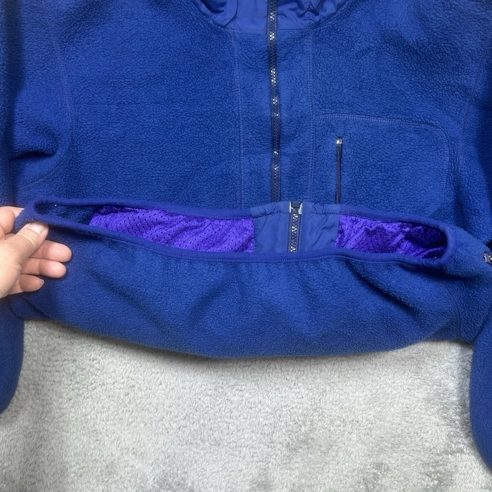 Vintage Patagonia Synchilla Jacket Men's L Blue Fleece Full Zip Made In USA 3508